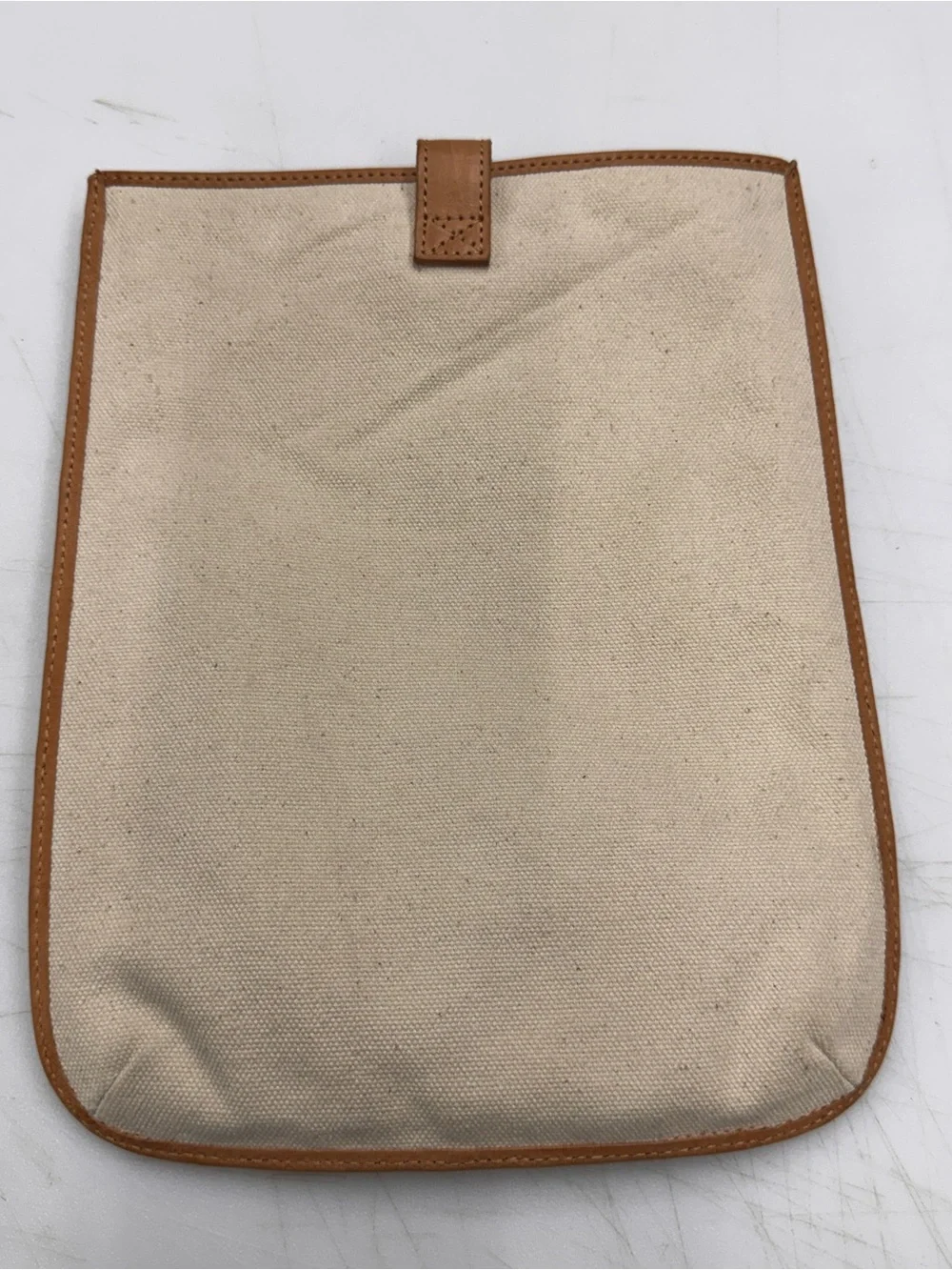 Sperry Top Sider iPad Tablet Sleeve Case Canvas Striped Leather Trim RARE